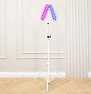 Lampa kosmetyczna dwuramienna Duo Color - RGB Biała - Studio Bay