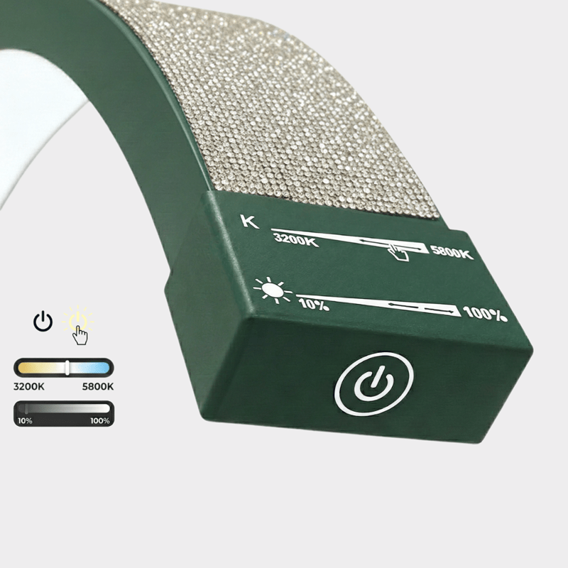 Lampa kosmetyczna POL Moon II - Zielona z cyrkoniami - Studio Bay