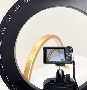 Lampa kosmetyczna Ring 3.0 - czarna - Studio Bay