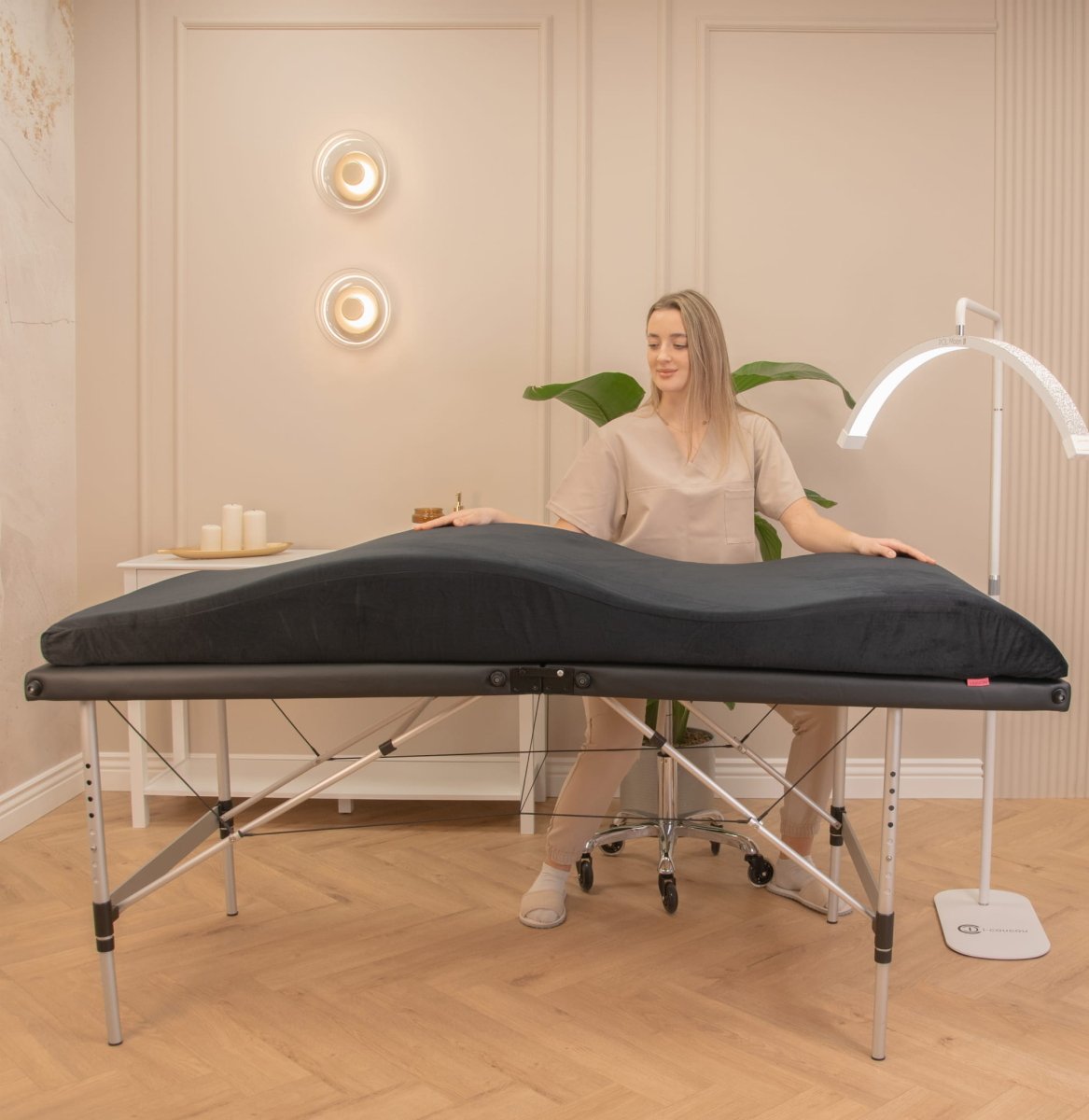 Materac anatomiczny coucou CLOUD 2.0 kosmetyczny do przedłużania rzęs - Studio Bay