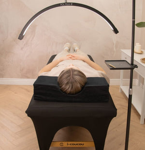 Poduszka kosmetyczna do przedłużania rzęs - Czarna - Studio Bay