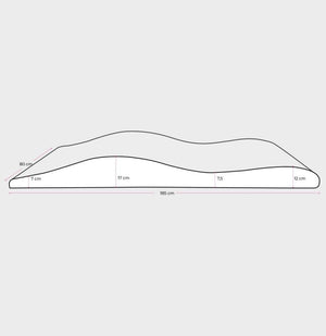 Poszewka na materac coucou CLOUD 2.0 80 cm - Czarna - Studio Bay