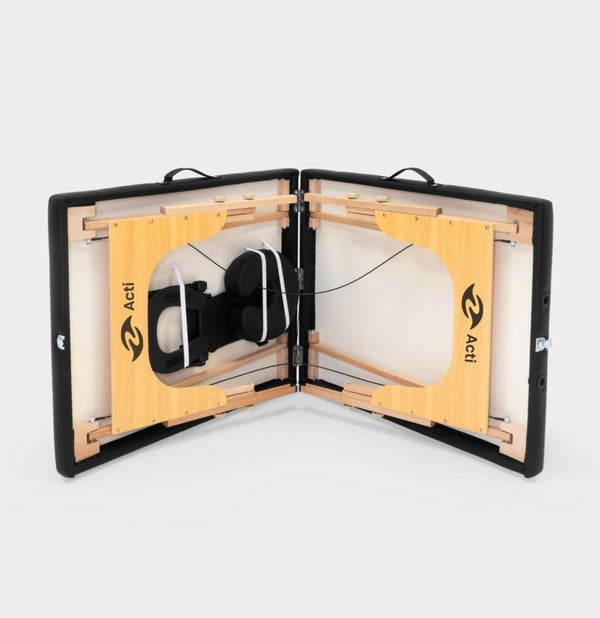 Stół Acti COMPACT do masażu 65cm Drewniany - Czarny - Studio Bay