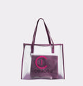 Torba typu Shoper z saszetką FIOLETOWA
